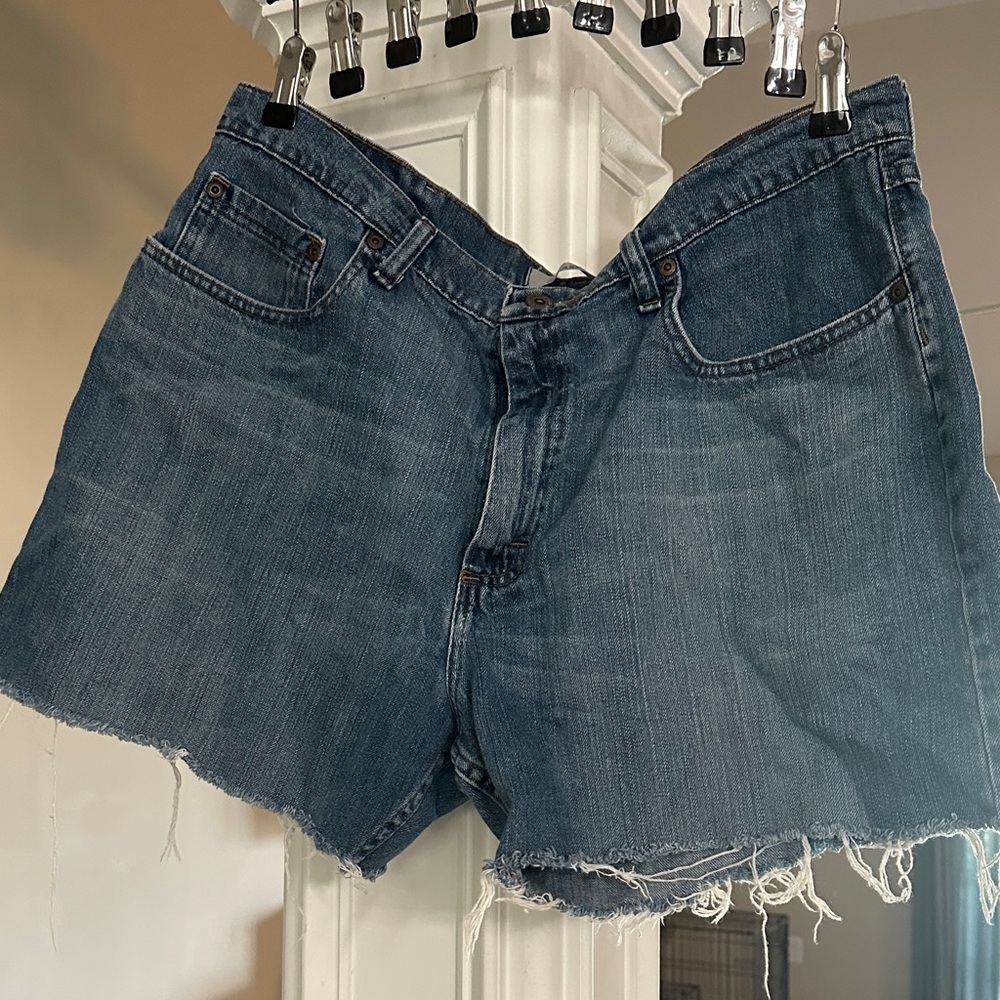 Wrangler Cutoff Denim Jean Shorts - Blue